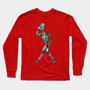 Vintage office Robot Long Sleeve T-Shirt